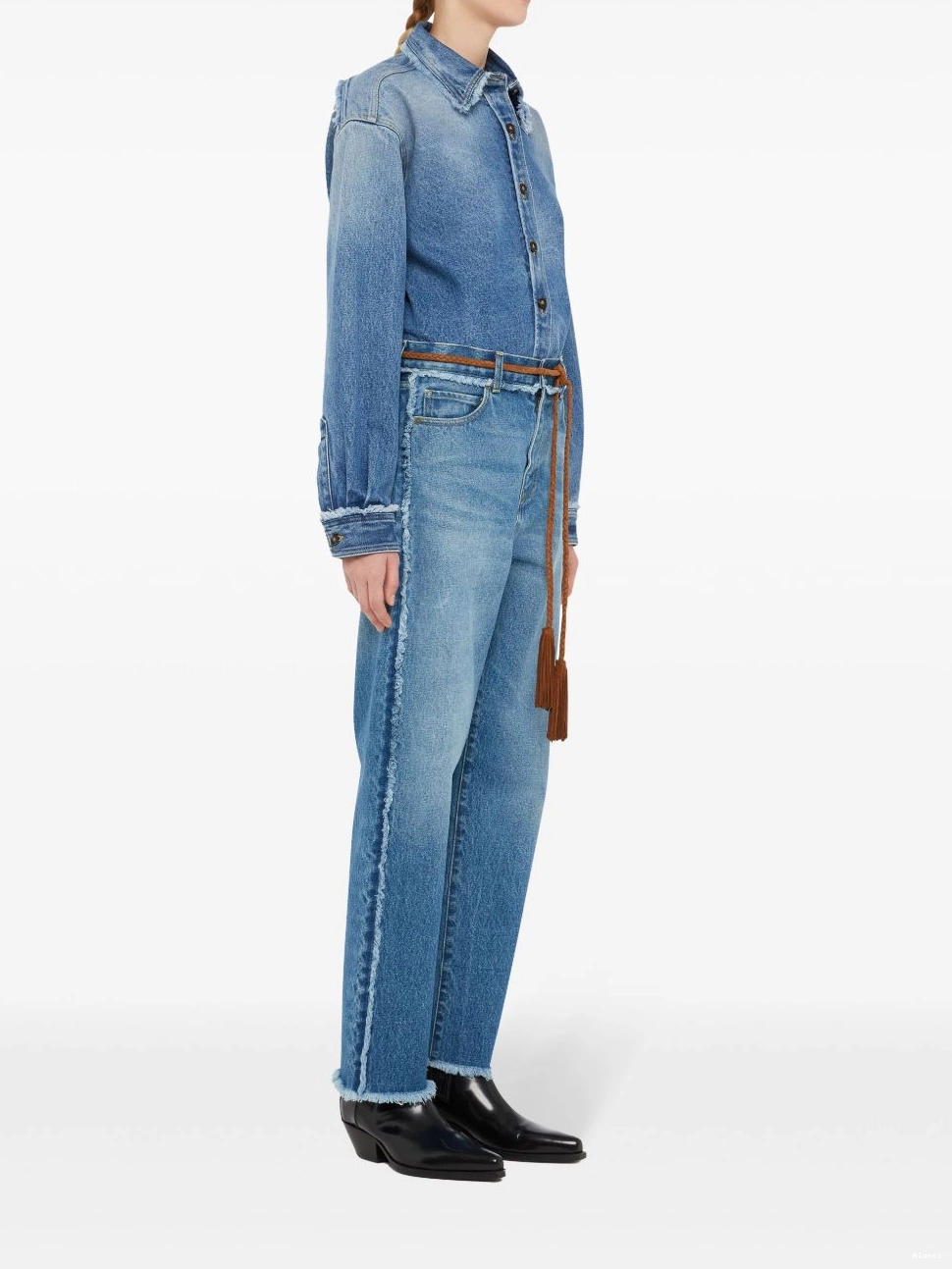 Affordable jeans straight Women Alanui fringed 0807